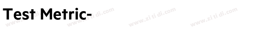 Test Metric字体转换 Test Metric字体转换